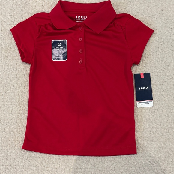 Izod Kids Classic Red Polo Shirt - Picture 1 of 3